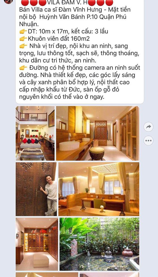 Đàm Vĩnh Hưng nói gì về việc rao bán biệt thự ‘khủng’? ảnh 1 Đàm Vĩnh Hưng nói gì về việc rao bán biệt thự ‘khủng’? - ảnh 1