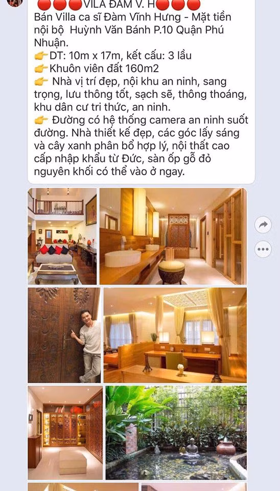 Đàm Vĩnh Hưng nói gì về việc rao bán biệt thự ‘khủng’? ảnh 1 Đàm Vĩnh Hưng nói gì về việc rao bán biệt thự ‘khủng’? - ảnh 1