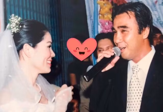 Khoảnh khắc đẹp trong đám cưới của Quyền Linh. Ảnh: FBNV.