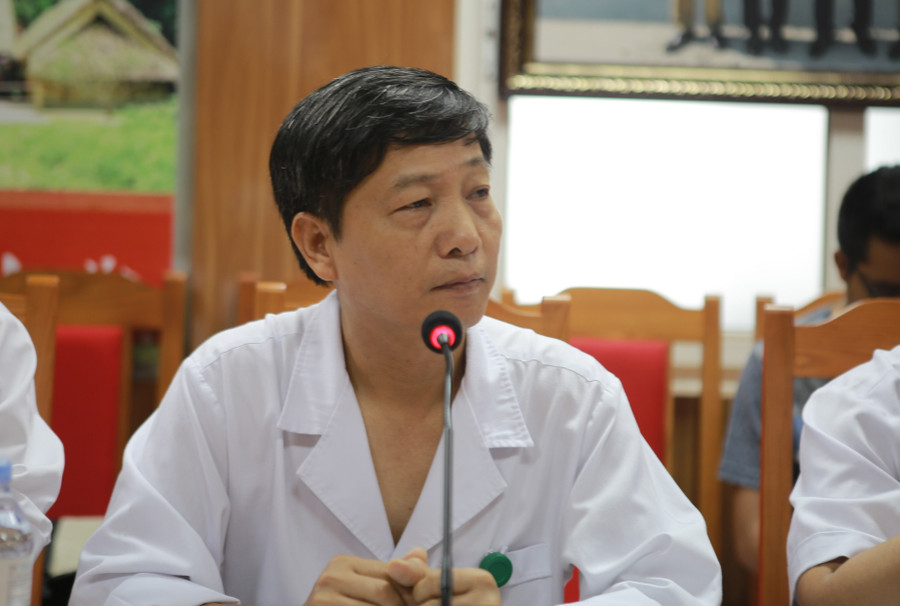 Ông Trần Tất Thắng - Phó Giám đốc Bệnh viện Hữu nghị Đa khoa Nghệ An thông tin về sự việc