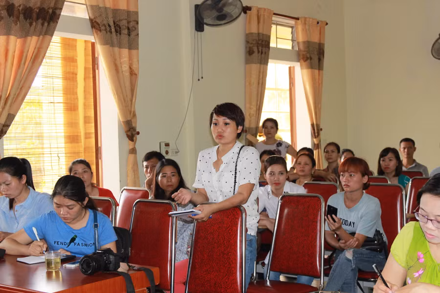 Một cuộc làm việc với phụ huynh tại trường Tiểu học Nguyễn Trãi (TP Vinh)