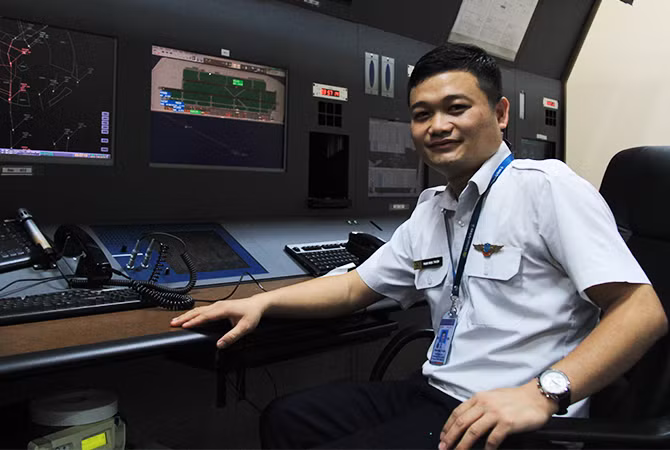 Kiểm soát viên Phạm Ngọc Thuận. Ảnh:Anh Duy. Kiểm soát viên Phạm Ngọc Thuận. Ảnh: Anh Duy.