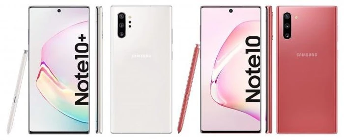 Hình ảnh vừa lộ diện về bộ đôi Galaxy Note 10 và Galaxy Note 10+.