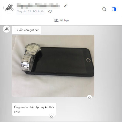 Đồ ăn trộm vẫn giữ lại chứ chưa bán.