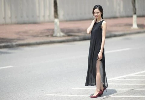 Phá cách mix áo dài cách tân với baggy, culottes