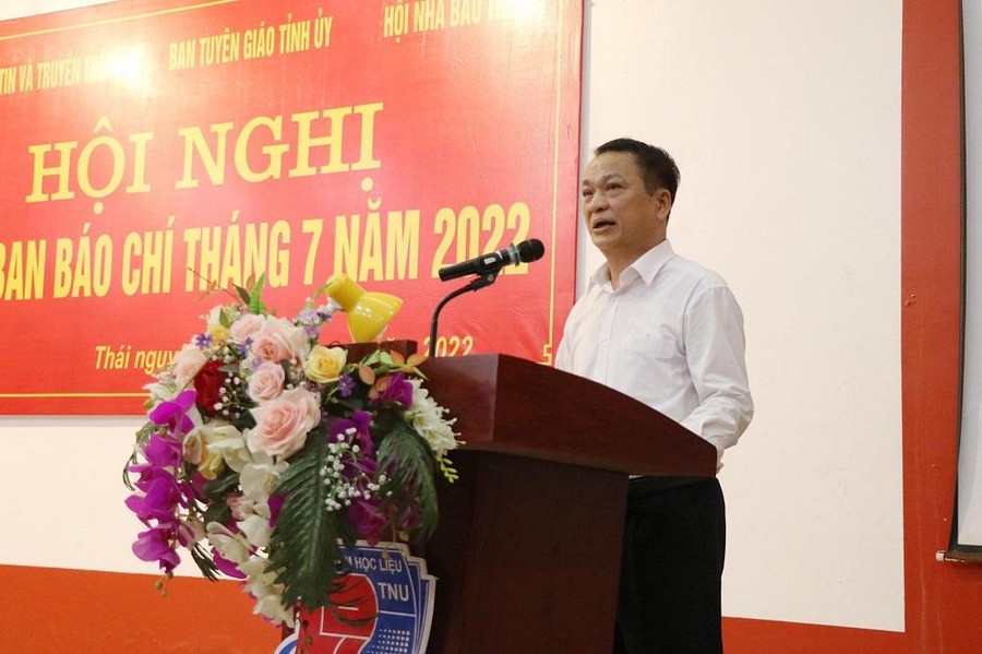 GS.TS Phạm Hồng Quang, Chủ tịch Hội đồng Đại học Thái Nguyên phát biểu tại Hội nghị