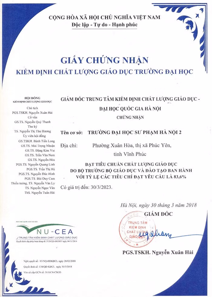 10 hoạt động, sự kiện nổi bật của Trường ĐHSP Hà Nội 2 năm 2018 ảnh 1