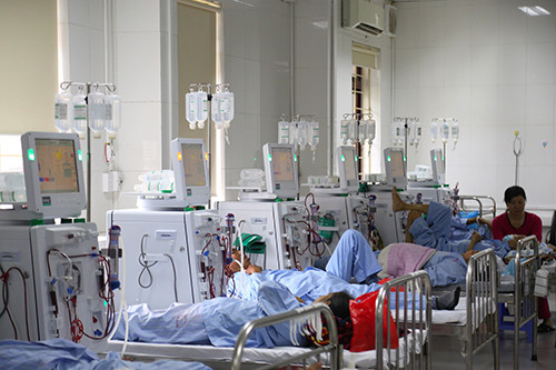 Sự cố khiến 9 bệnh nhân đang chạy thận lần lượt tử vong. Ảnh: Phạm Dự.