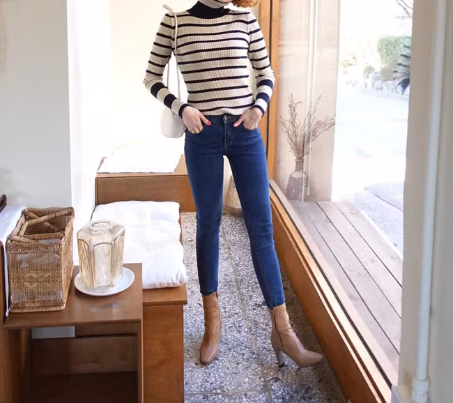 Ngắm 12 set đồ sau, các nàng sẽ nhận ra quần jeans + boots chính là cặp đôi giúp vẻ ngoài đạt 100% sành điệu-12