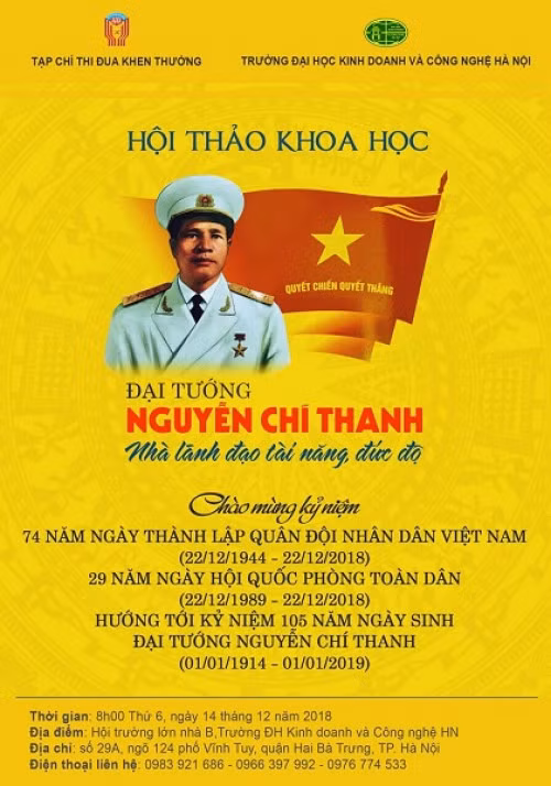 Hội thảo tiếp tục khẳng định và làm rõ những đóng góp to lớn của Đại tướng Nguyễn Chí Thanh đối với sự nghiệp cách mạng của Đảng, của dân tộc, sự nghiệp xây dựng Quân đội.