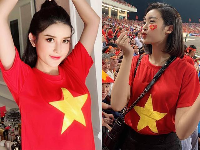 Nhan sắc “cực phẩm” của hội bạn thân Hoa hậu Vbiz, người thấp nhất đã... 1m73 ảnh 18 Bất ngờ trước nhan sắc của Đỗ Mỹ Linh, Huyền My trên khán đài AFF cổ vũ ĐT Việt Nam