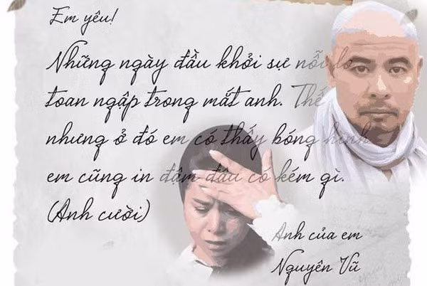 Bức thư đầy lãng mạn của những ngày đầu yêu nhau.