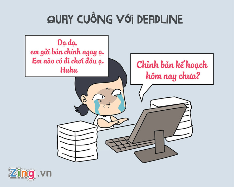 Trong khi người người dạo phố, nhà nhà ra đường đi chơi Giáng sinh thì có một số người lại "sấp mặt" với deadline. Đã cố gắng giải quyết ở công ty mà mãi không xong, về nhà còn bị sếp hiểu lầm. Thôi phận làm nhân viên phải ráng vậy, xem như đi toi đêm Giáng sinh an lành. 8 kieu nguoi
