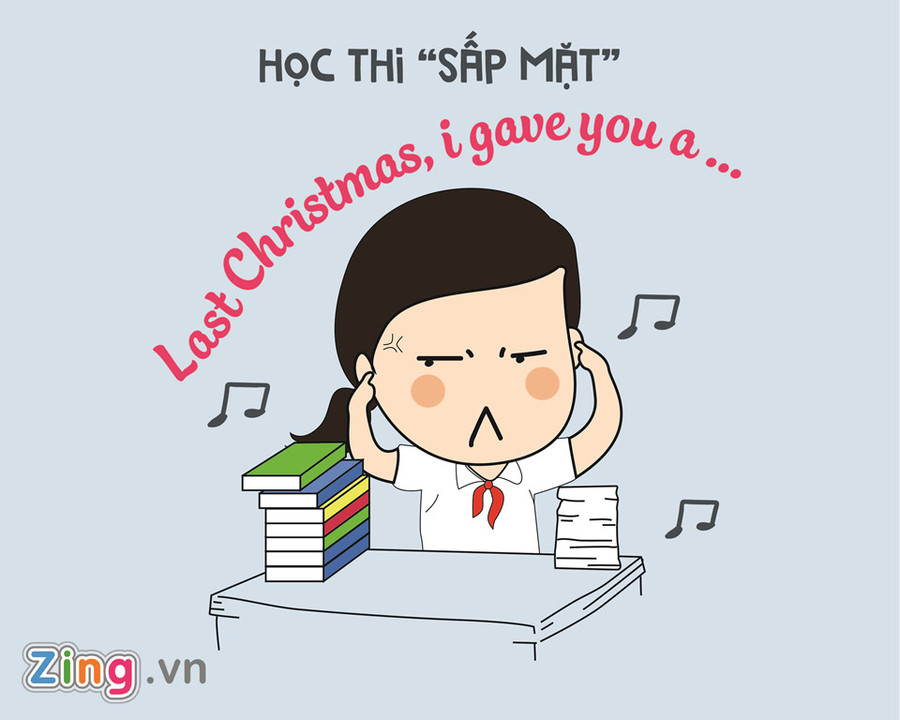 Trong khi người người, nhà nhà vui vẻ đi chơi Giáng sinh, có những người phải "cắm đầu cắm cổ" học bài. Nào là kiểm tra miệng, 15 phút, thi học kỳ... Noel năm nào cũng thế, nhưng không dám làm liều bỏ ngang đi chơi, sau ăn "zero" lại khổ. 8 kieu nguoi