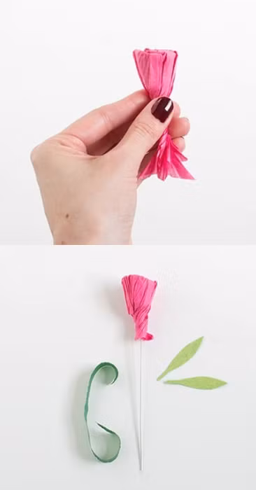 kheo tay lam hoa cam chuong bang giay nhun sieu xinh 7