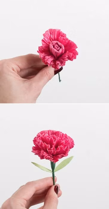 kheo tay lam hoa cam chuong bang giay nhun sieu xinh 5