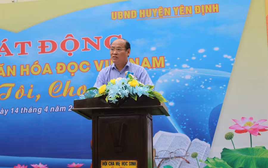 Ông Lê Văn Nam - Phó Giám đốc Sở Thông tin và Truyền thông Thanh Hóa phát biểu. Ảnh: LT.