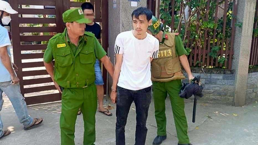 Nghi phạm bị lực lượng chức năng bắt giữ. Ảnh CQCA.