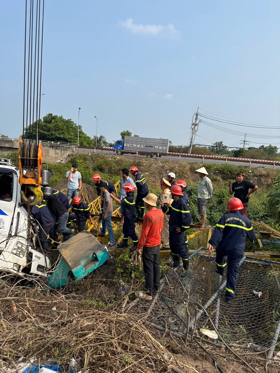 Hiện trường vụ tai nạn.