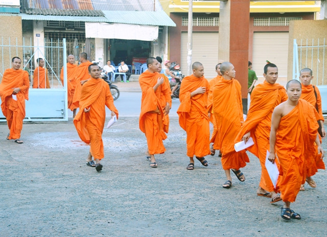 Gây chú ý nhất vẫn là Tăng sinh đến từ Trường BTVH Pali Trung cấp Nam Bộ