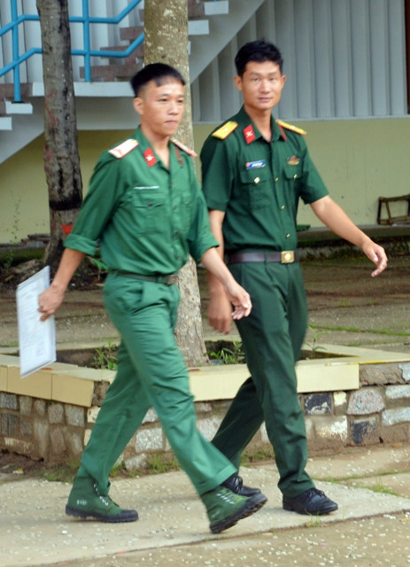 Chiến sĩ lục quân tham gia kỳ thi...