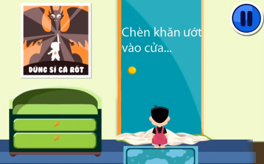 Nếu bị kẹt lại, hãy chèn khăn ướt, mền vào cửa chinh và các lỗ hở để khói không tràn vào phòng