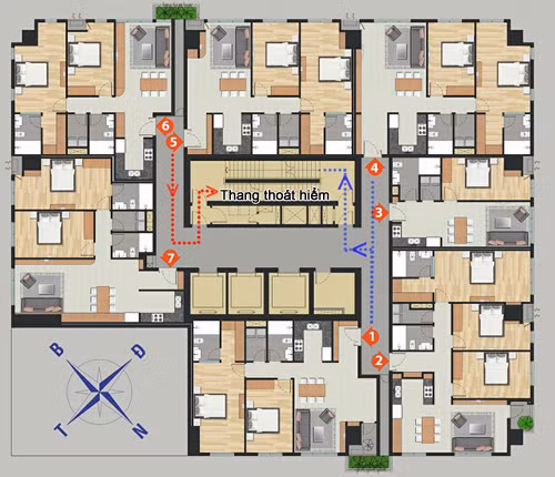 Cách chọn mua chung cư để thoát hiểm an toàn khi có cháy