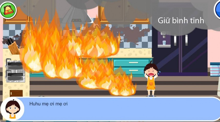 Dạy con kỹ năng thoát khỏi đám cháy ảnh 2 Khi có cháy, việc đầu tiên bạn cần làm đó là giữ bình tĩnh để áp dụng các phương pháp thoát hiểm đúng cách và tìm kiếm hướng đi tốt nhất để ra ngoài càng nhanh càng tốt. Nếu bạn mất bình tĩnh, bạn sẽ bị rơi vào trạng thái mất kiểm soát và hoảng loạn, như vậy bạn sẽ không thể tìm được đường thoát an toàn.