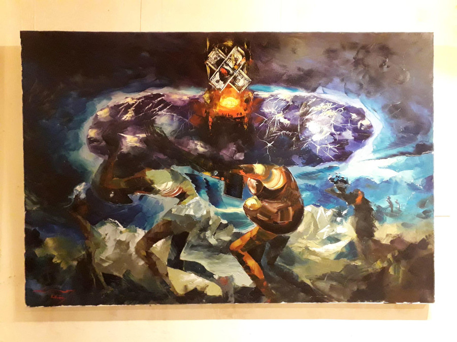 Tranh của Lê Hữu Long.