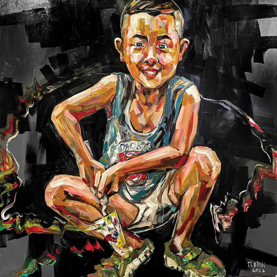 Tranh của Trần Lâm Bình.