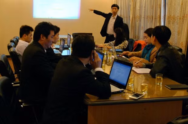 Một buổi dạy về marketing online của Tuấn Anh.