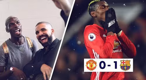 ... và Pogba, kết quả là MU thua Barca cả 2 lượt trận.