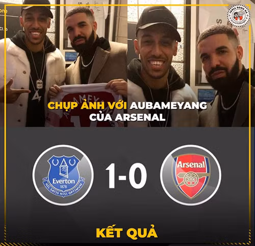 Arsenal thua Everton trong trận đấu ở Ngoại hạng Anh.