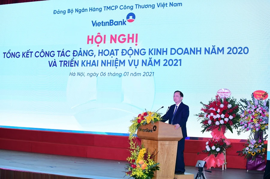 Ông Đào Minh Tú, Phó Thống đốc Thường trực NHNN Việt Nam phát biểu chỉ đạo tại Hội nghị