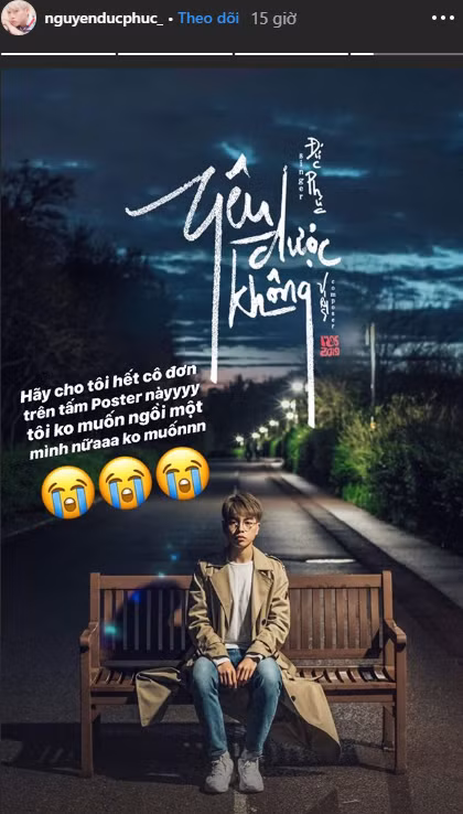 Ngồi một mình cô đơn quá, Đức Phúc nhờ fan kêu gọi 500 anh em đến góp vui cùng.