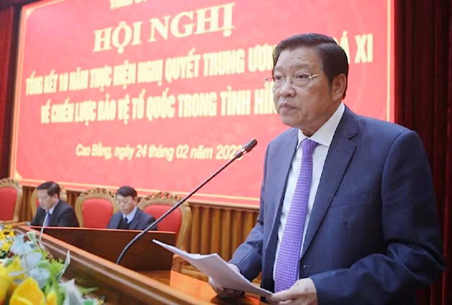 Trưởng Ban Nội chính Trung ương Phan Đình Trạc phát biểu chỉ đạo hội nghị.