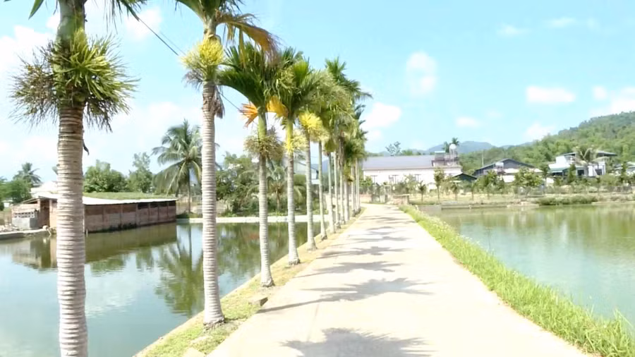 Một góc của xã Thanh Chăn.