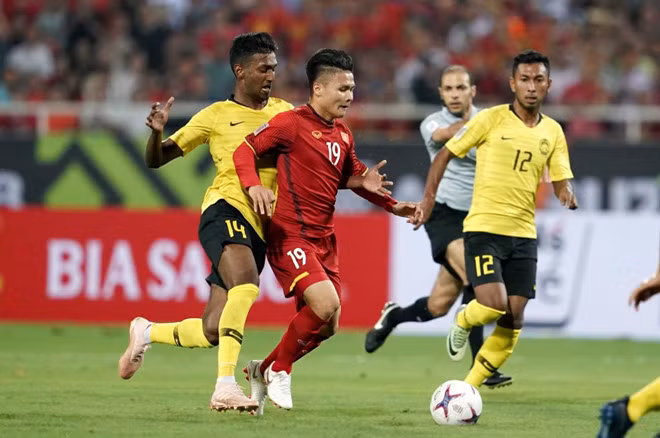 Thế hệ tài năng như Quang Hải đã giúp VN thắng 2, hòa 1 trong 3 lần đụng độ Malaysia ở AFF Cup 2018