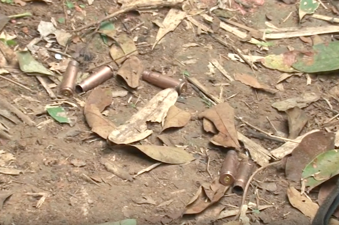 Vỏ đạn tại hiện trường