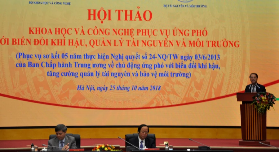 Hội thảo do Bộ KH-CN và Bộ TN-MT đồng chủ trì tổ chức