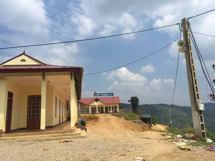 Điểm trường A Lá của Trường Tiểu học Lóng Sập Ảnh: Thanh Long Điểm trường A Lá của Trường Tiểu học Lóng Sập Ảnh: Thanh Long
