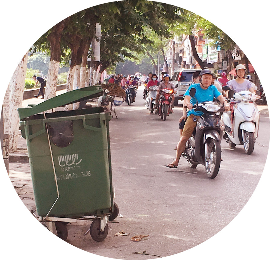 Điểm tập kết rác chưa hợp lý Điểm tập kết rác chưa hợp lý