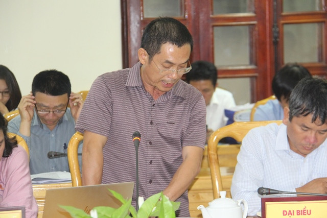 Ông Hoàng Xuân Thịnh, Giám đốc Ban 4 đề nghị tiếp tục xả kiệt đập dâng.