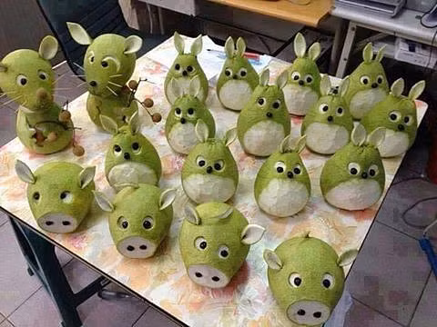 Tự làm thỏ bằng bưởi đáng yêu cho bé ngày trung thu - Hình 11