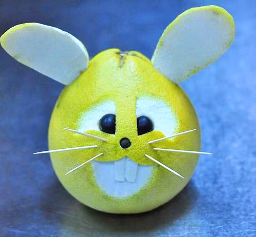 Tự làm thỏ bằng bưởi đáng yêu cho bé ngày trung thu - Hình 10