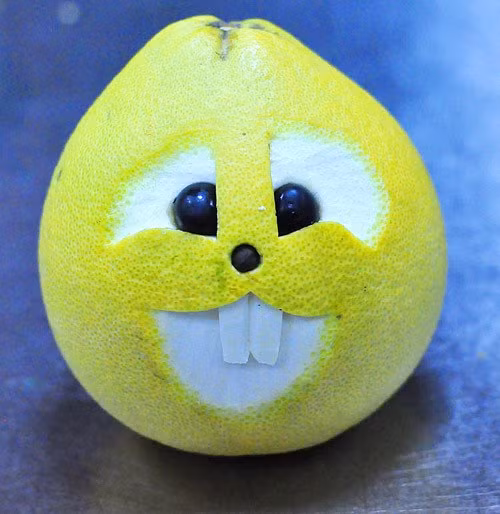 Tự làm thỏ bằng bưởi đáng yêu cho bé ngày trung thu - Hình 6