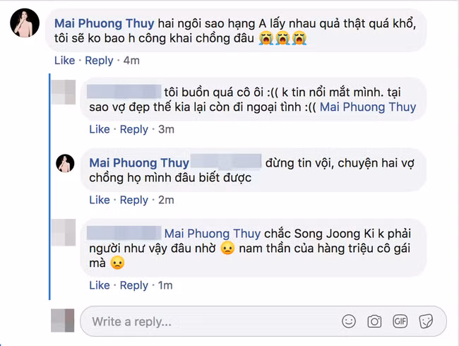 Nghe tin đồn Song Joong Ki ngoại tình, Mai Phương Thúy khẳng định sẽ không bao giờ công khai chồng đâu - Ảnh 2. Nghe tin đồn Song Joong Ki ngoại tình, Mai Phương Thúy khẳng định sẽ không bao giờ công khai chồng đâu - Ảnh 2.