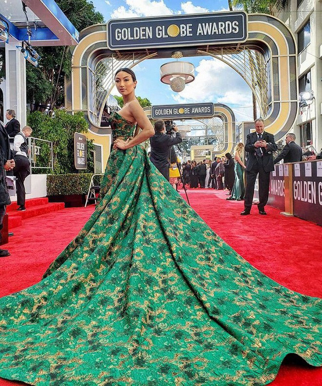 Nữ MC nóng bỏng gốc Việt dẫn hậu trường thảm đỏ của Oscar 2019 là ai? ảnh 3 Jeannie Mai trên thảm đỏ Quả cầu vàng 2019.