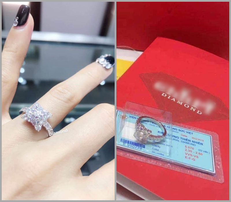 Sự thật bất ngờ đằng sau chiếc nhẫn kim cương 500 triệu của Hồng Quế ảnh 3 Empty