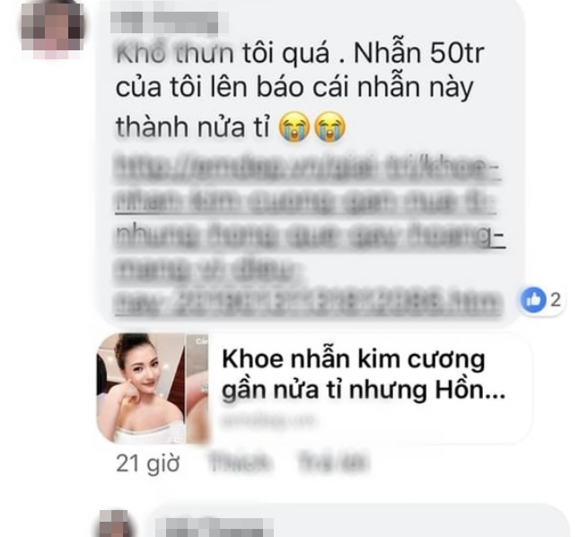 Sự thật bất ngờ đằng sau chiếc nhẫn kim cương 500 triệu của Hồng Quế ảnh 7 Empty